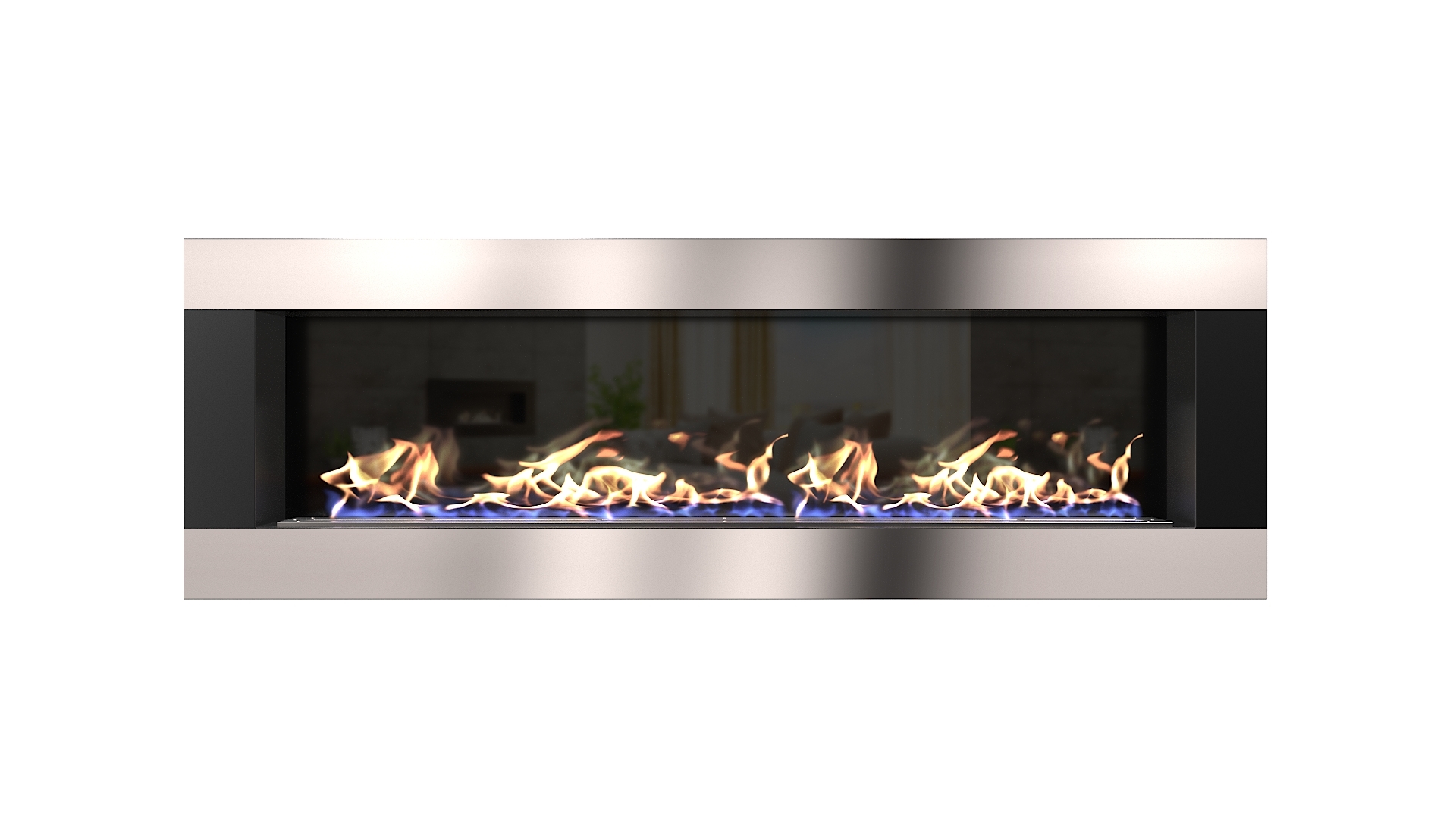 Биокамин "Русский огонь" Модерн 1300N настенный с декоративным стеклом (стемалитом) по цене 48 350 руб.