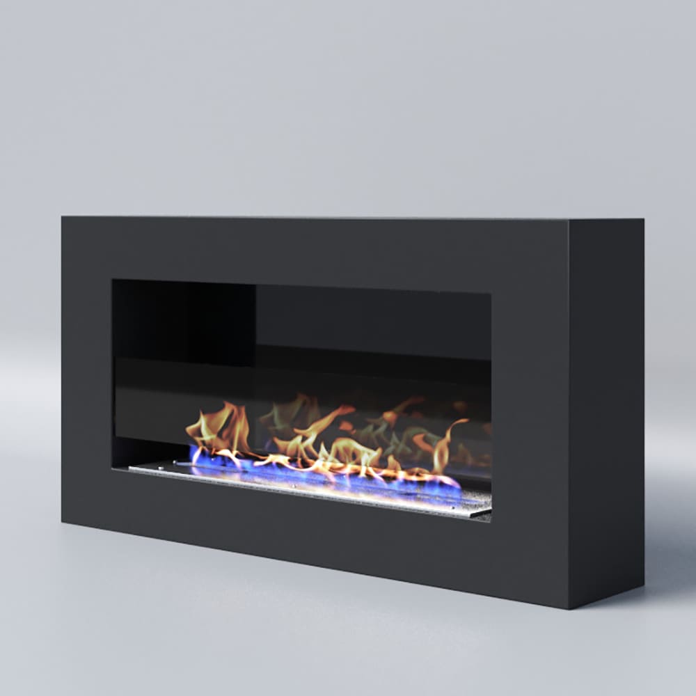 Биокамин "Русский огонь" Лофт 800N настенный с декоративным стеклом (стемалитом) по цене 26 200 руб.