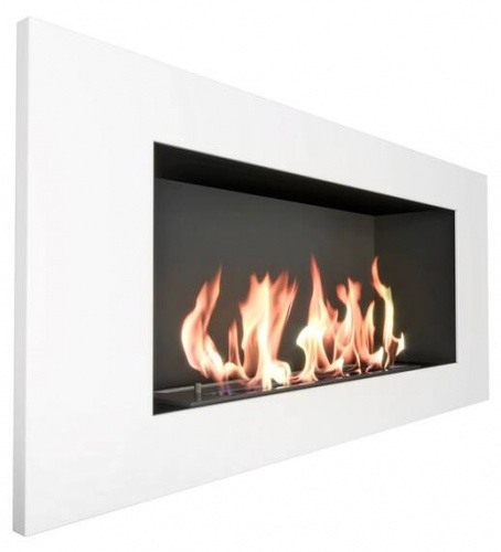 Биокамин ZeFire Elliot 900 с белой рамкой Биокамин ZeFire Elliot 900 с белой рамкой