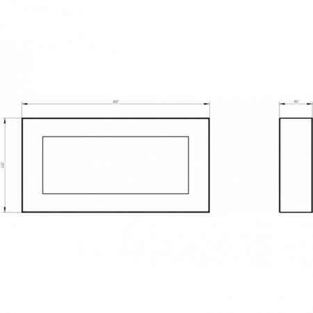 Биокамин Window fat black Биокамин Window fat black по цене 29 600 руб.