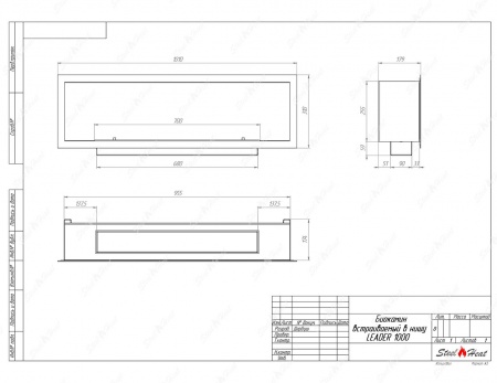 Биокамин SteelHeat LEADER 1000 стекло Биокамин SteelHeat LEADER 1000 стекло по цене 36 960 руб.