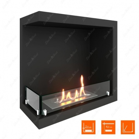 Биокамин угловой SteelHeat Leader 500 левый стекло по цене 23 473 руб.