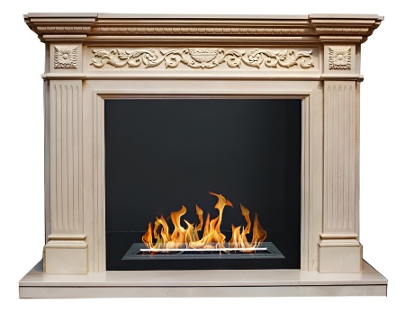 Биокамин в мраморном портале "Русский огонь" Regata по цене 390 000 руб.