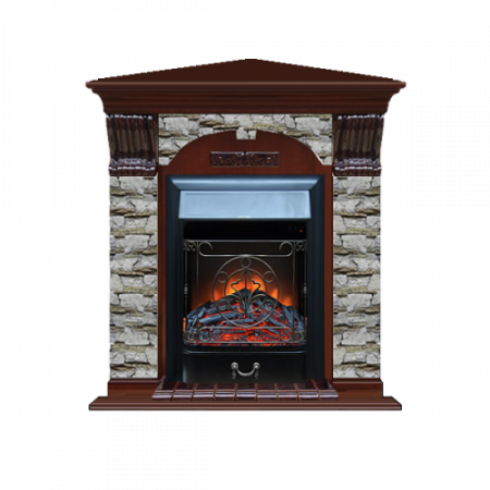 Арочный Алтай угловой (красное дерево)+Majestic Black