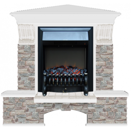 Бостон К Грот цветной угловой (белый)+Fobos Black